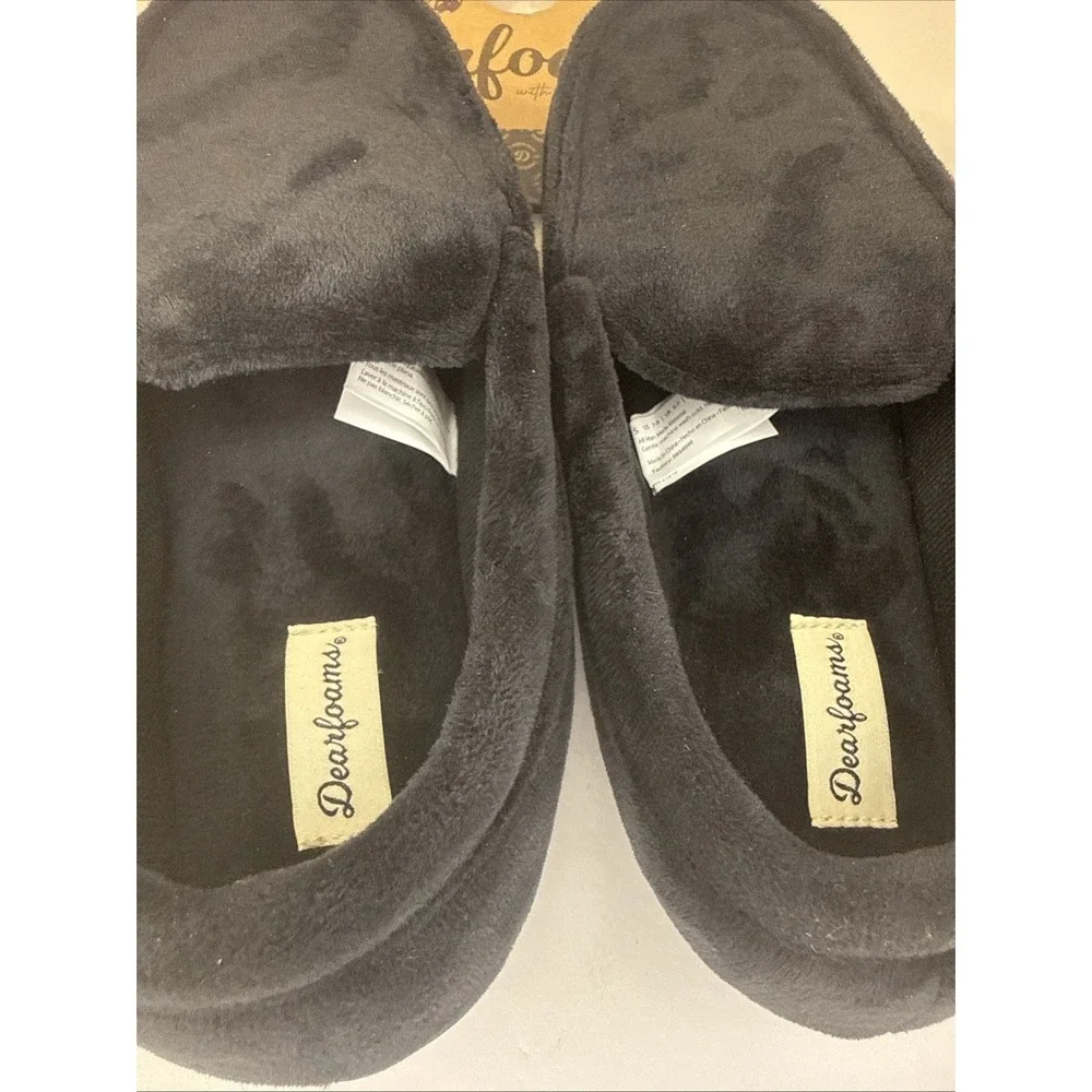 Dearfoams Memory Foam‎ Slipper Size Men's 7-8